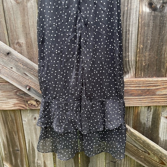 Mi Ami Black Polka Dot Ruffle Dress Size M - Picture 8 of 10